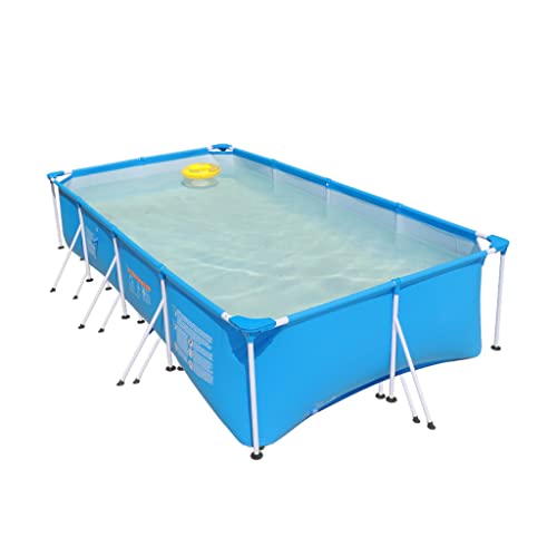 Outdoor Steel Frame Pool with Filter Pump, Metal Frame Swimming Pool, Paddling Pool for Kids, Adults, Garden, Backyard (Size : 450x220x84cm)