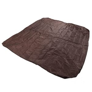 btihceuot rain cover for hot tub, breathable dust cover for garden outdoor hot tub (brown)