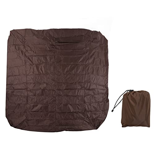 BTIHCEUOT Rain Cover for Hot Tub, Breathable Dust Cover for Garden Outdoor Hot Tub (Brown)