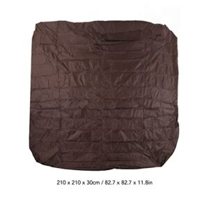 BTIHCEUOT Rain Cover for Hot Tub, Breathable Dust Cover for Garden Outdoor Hot Tub (Brown)