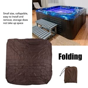 BTIHCEUOT Rain Cover for Hot Tub, Breathable Dust Cover for Garden Outdoor Hot Tub (Brown)