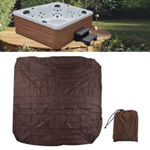 BTIHCEUOT Rain Cover for Hot Tub, Breathable Dust Cover for Garden Outdoor Hot Tub (Brown)