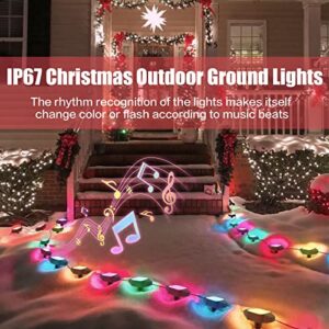 Suertree Outdoor Garden Lights,39 ft Multicolor RGB Pathway Lights,15 Pack Outdoor IP 67 Waterproof Decorative Lights,App & Remote Control Garden Lawn Lights Yard Patio Pathway Decoration