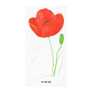 mr. & mrs. panda beach towel poppy – religion, sauna, large, flower tendril, plants, sauna towel, respect, garden, gardener, poppy flower, bath towel, robber’s daughter