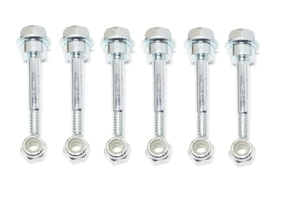 LAWN & GARDEN AMC 6 Pack of Shear Pins & Nuts Compatible with Craftsman Poulan Husqvarna Shear Pin Kit 188243 or 532188243