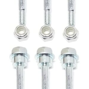 LAWN & GARDEN AMC 6 Pack of Shear Pins & Nuts Compatible with Craftsman Poulan Husqvarna Shear Pin Kit 188243 or 532188243