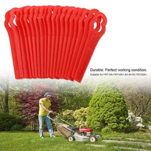 100Pcs Mower Cutter Blade Plastic Machine Trimming Blades Motor Brush Trimmer Parts Kit for FRT18A FRT18A1 Art 46155 FRT20A1 Accessories