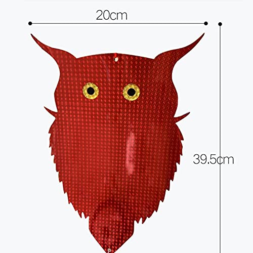 2PCS Owl-Shaped Reflectors Hanging Reflective Scarecrow Woodpecker Deterrent for House Windows Gardens