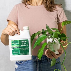 All Purpose Liquid Plant Food - House Plant Fertilizer- Liquid Fertilizer for Indoor Plants & Vegetable Garden- Concentrated Plant Nutrients - Green, Growth & Hardiness - Simple Grow Solutions- 32 Ounce