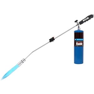 weed torch propane burner,blow torch ,50,000btu,gas vapor, self igniting , with flame control valve and ergonomic anti-slip handle