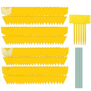 dawhunt 96 pack yellow sticky traps for gnats fungus fruit fly traps for indoors bug thrip catcher for whitefly,fungus gnat,mosquito and white flying insects