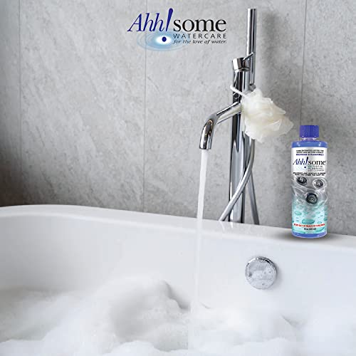 Ahh-Some Jetted Tub Cleaner for Bathtubs, Whirlpools, Jacuzzis, Spa Flush, America's Most Effective Septic Safe Jetted Tub System Cleaner for Jets and Tubes. 16 Cleanings in a Single Bottle