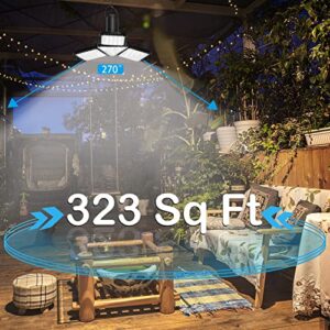 Solar Shed Light Indoor Outdoor - Solar Motion Sensor Light 120 LED,Motion Sensor Outdoor Lights,Solar Outdoor Light Waterproof with Remote Control 4-Leaf 120°Adjustable for Front Door,Camping,Garage