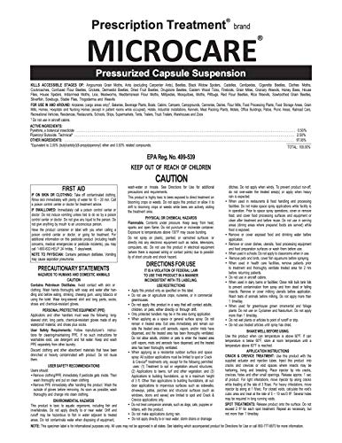 MICROCARE (20 oz Aerosol): Pressurized Pyrethrum Capsule Suspension (PT Brand)