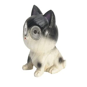 Bright Eyes Solar Light LED Pet Animal Garden Ornaments Gift Decorations Solar Outdoor LED Light Eyes Animal Statue for Garden, Patio, Lawn, and Yard Décor