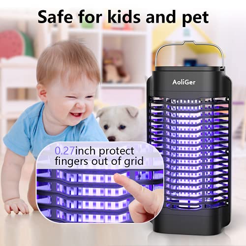 Bug Zapper for Outdoor and Indoor,Powerful Electric Mosquito Zapper Insect Killer,Insect Fly Trap Mosquito Trap for Backyard, Garden, Patio, Home