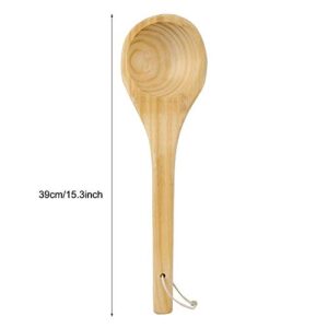 GLOGLOW Sauna Single Wooden Spoon, Comfortable Handmade Spoon, Sauna Room for Home Garden