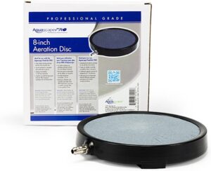 aquascape aqsc pond air pro aeration disc, 8-inch – 61001 black