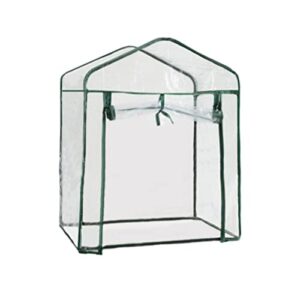 qoonestl 2/3 tier mini greenhouse with clear cover, replacement heavy duty waterproof pe/pvc greenhouse cover, garden plant cover for gardening plants protection