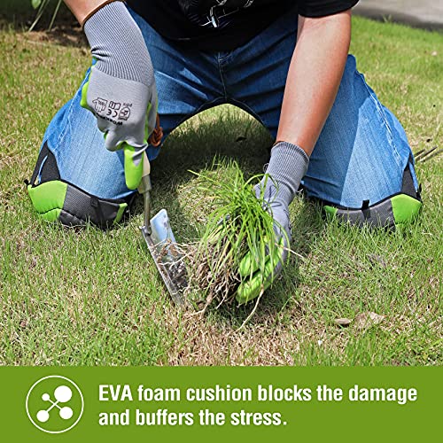 WORKPRO Cordless Grass Shear & Shrubbery Trimmer and Garden Flooring Knee Pads with Foam Padding, Electric Grass Trimmer Hedge Shears/Grass Cutter Rechargeable Lithium-Ion Battery and Charger Included
