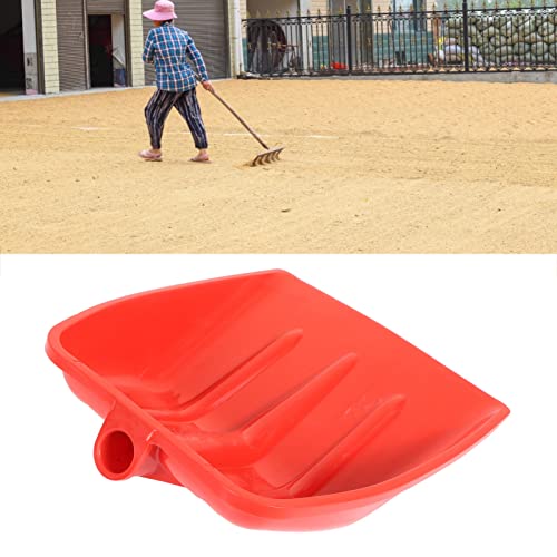 Emoshayoga Plastic Garden Shovel, Snow Shovel PP Red for Agriculture for Street Sweeper for Fallen Leaves(41 X 35cm / 16.1 X 13.8in)