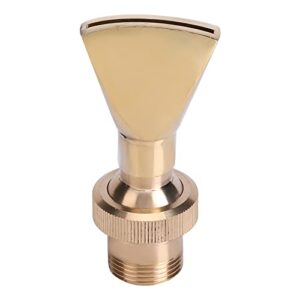 zerone fountain nozzle, 1/2″ dn15 3/4″ dn20 direction adjustable fan shaped brass fountain nozzle sprinkler spray head for garden pond, amusement park, museum
