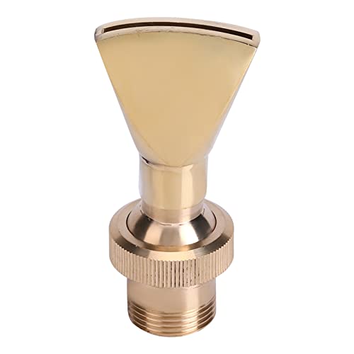 Zerone Fountain Nozzle, 1/2" DN15 3/4" DN20 Direction Adjustable Fan Shaped Brass Fountain Nozzle Sprinkler Spray Head for Garden Pond, Amusement Park, Museum