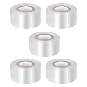 happyyami clear tape clear tape 5 rolls grafting tape pe stretchable self- adhesive membrane clear floristry film barrier for garden nursery fruit trees seedling white duct tape white duct tape