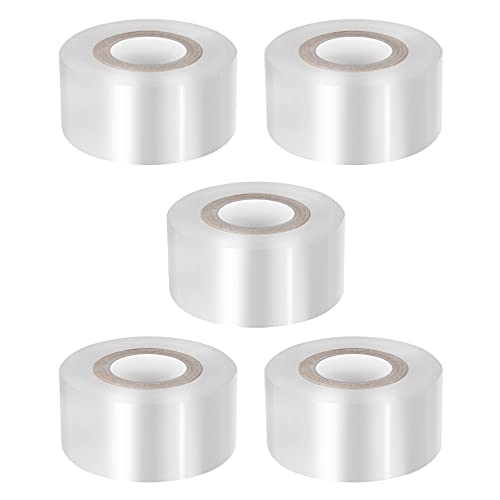 Happyyami Clear Tape Clear Tape 5 Rolls Grafting Tape PE Stretchable Self- Adhesive Membrane Clear Floristry Film Barrier for Garden Nursery Fruit Trees Seedling White Duct Tape White Duct Tape