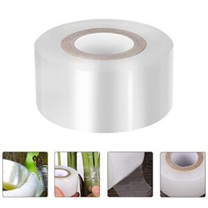 Happyyami Clear Tape Clear Tape 5 Rolls Grafting Tape PE Stretchable Self- Adhesive Membrane Clear Floristry Film Barrier for Garden Nursery Fruit Trees Seedling White Duct Tape White Duct Tape