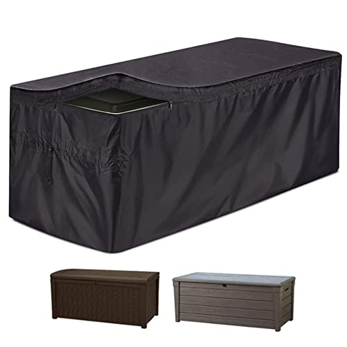 Outdoor Storage Box Cover Waterproof Outdoor Furniture Winter Cover for Garden Deck Box Container