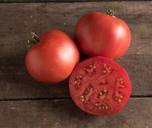 david’s garden seeds tomato slicing indeterminate moskvich 7412 (red) 25 non-gmo, heirloom seeds