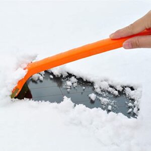 Portable Snow Shovel,Car Snow Removal Shovel, Multi-Function car Snow Shovel Winter defrosting and Snow Removal, Shovel for Garden, Car, Camping with Extra Ice Scrape (Size : Small)