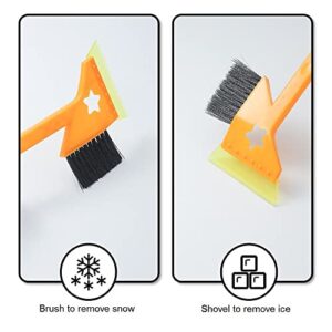 Portable Snow Shovel,Car Snow Removal Shovel, Multi-Function car Snow Shovel Winter defrosting and Snow Removal, Shovel for Garden, Car, Camping with Extra Ice Scrape (Size : Small)