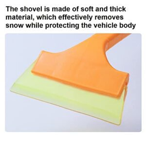 Portable Snow Shovel,Car Snow Removal Shovel, Multi-Function car Snow Shovel Winter defrosting and Snow Removal, Shovel for Garden, Car, Camping with Extra Ice Scrape (Size : Small)