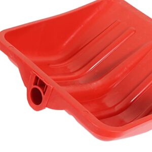 Plastic Garden Shovel Snow Shovel Red Thickened PP Plastic Wear Resistant Kids Safe Shovel for Garden Snow Removal Tool(1501-5)