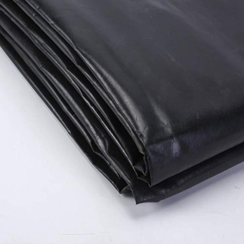 uyoyous Pond Liner 16x20 Ft 20 Mil Thickness Black HDPE Rubber Liners Fish Pond Liners for Outdoor Ponds, Fountains, Waterfall & Water Gardens