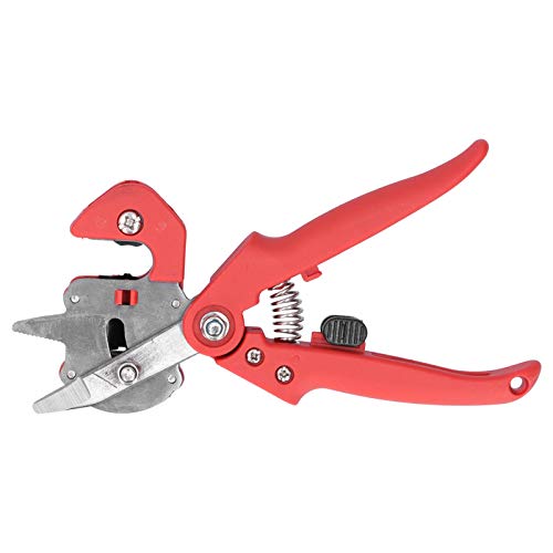 Tree Grafting with a Storage Bag ABS Material Graft Cutting Scissors Garden Grafting Tool Set More Effective for Removing Useless Leaves Branches and Stems(red)