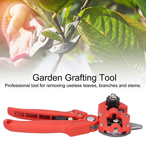 Tree Grafting with a Storage Bag ABS Material Graft Cutting Scissors Garden Grafting Tool Set More Effective for Removing Useless Leaves Branches and Stems(red)