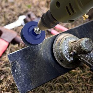 Eaarliyam Lawnmower Blade Sharpener, 1Pc (Bule) Garden Lawn Mower Grinder Wheel Stone Sharpener, for Power Drill Hand Drill Drill Repair Kit