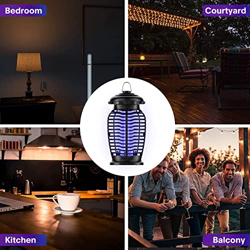 Bug Zapper Electronic Mosquito Zapper,Pest Trap for Fly Zapper Gnat Moth,Insect Killer for Home Garden