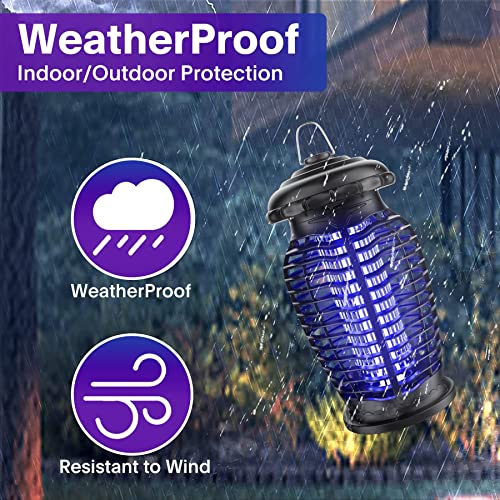 Bug Zapper Electronic Mosquito Zapper,Pest Trap for Fly Zapper Gnat Moth,Insect Killer for Home Garden