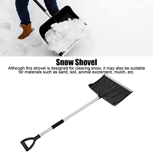 Snow Shovel, Portable Snow Shovel for Driveway Detachable Snow Pusher Aluminium Alloy Lightweight Snowmobile Shovel for Car Outdoor Camping and Garden
