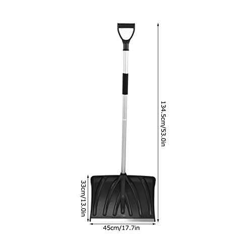 Snow Shovel, Portable Snow Shovel for Driveway Detachable Snow Pusher Aluminium Alloy Lightweight Snowmobile Shovel for Car Outdoor Camping and Garden