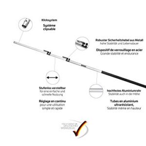 ArboRapid Telescopic Pole, Telescopic Handle for Pruning Work