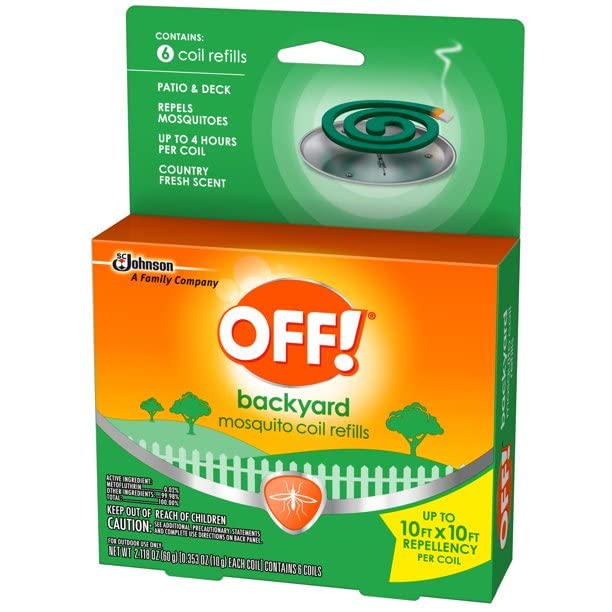 OFF!. S C Johnson Country Fresh Scent Mosquito Coil III Refills, 6 Refills (Pack of 6)