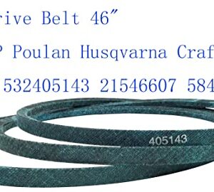 Parts Shop Deck Drive Belt 46" for AYP Poulan Husqvarna Craftsman 405143 532405143 21546607 584453101