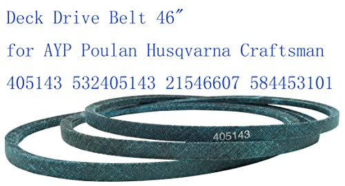 Parts Shop Deck Drive Belt 46" for AYP Poulan Husqvarna Craftsman 405143 532405143 21546607 584453101