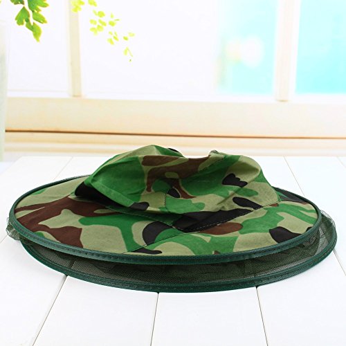 Camouflage Mosquito Insect Hat Bug Mesh Head Net Face Protector Beekeeping Outdoor Working Hunting Garden Supplies