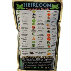 Heirloom Seeds Combo Pack Veggie Over 8000 Seeds and Herbs Packs Over 15,000 Seeds - Medicinal and Cooking Herb Seeds 27 Varieties and Fruit Vegetables 38 Varieties for Your Garden (Herb and Veggie)